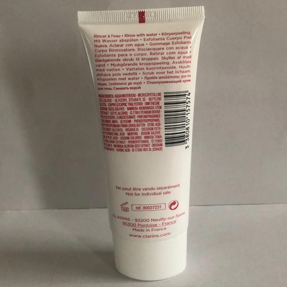 CLARINS Exfoliating Body Scrub 3.5oz $25 NWOB